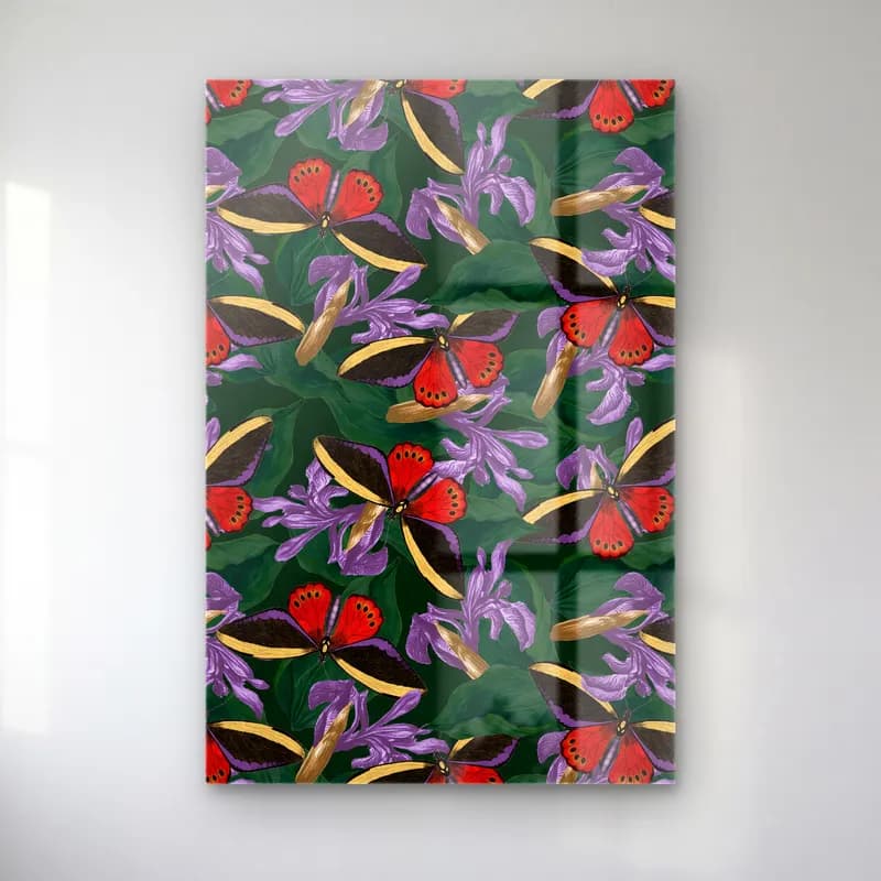 Botanik İllüstrasyon Çiçek Deseni No. 144 cam tablo — Botanik İllüstrasyon Çiçek Deseni No. 144 — botanik i̇llüstrasyon çiçek deseni