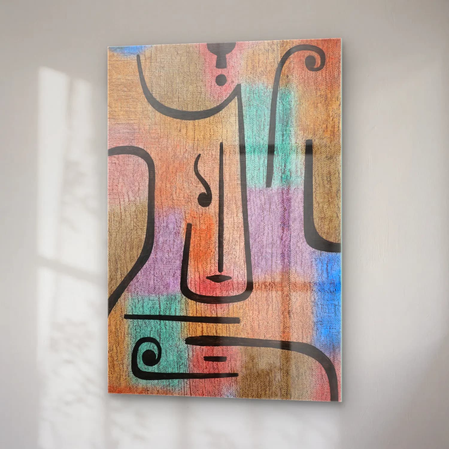Paul Klee – Erzengel cam tablo — sağ açıdan görünüm
