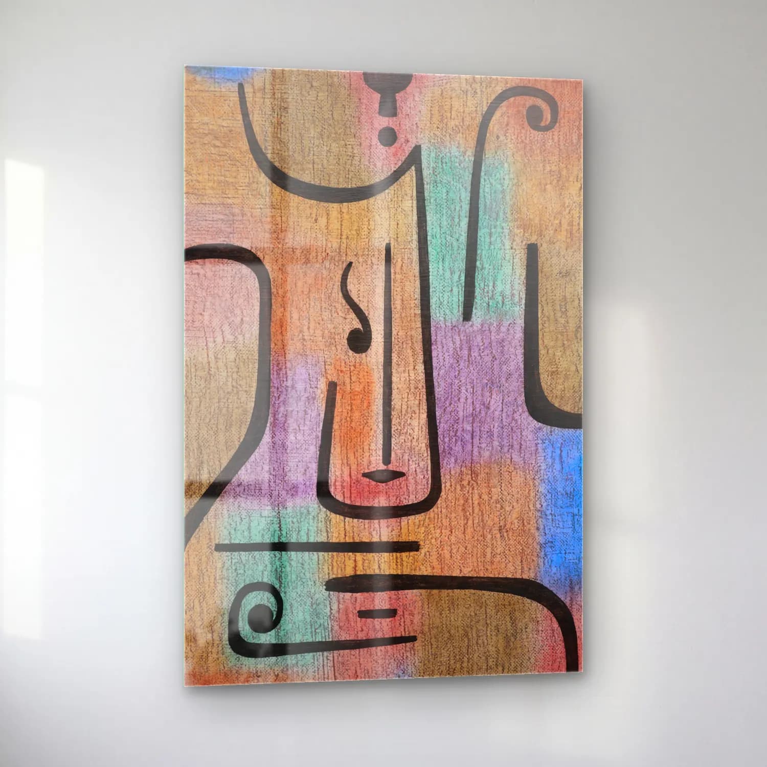 Paul Klee – Erzengel cam tablo — sol açıdan görünüm