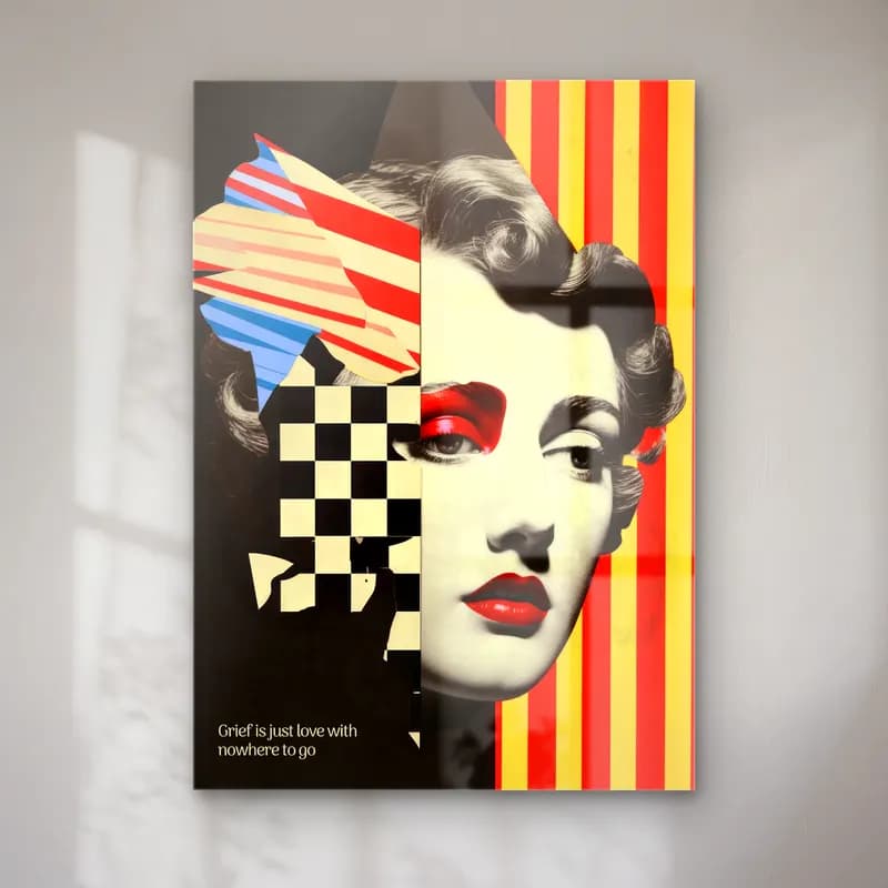 Pop Art Moda İllüstrasyonu No. 4 cam tablo — Pop Art Moda İllüstrasyonu No. 4 — pop art moda i̇llüstrasyonu