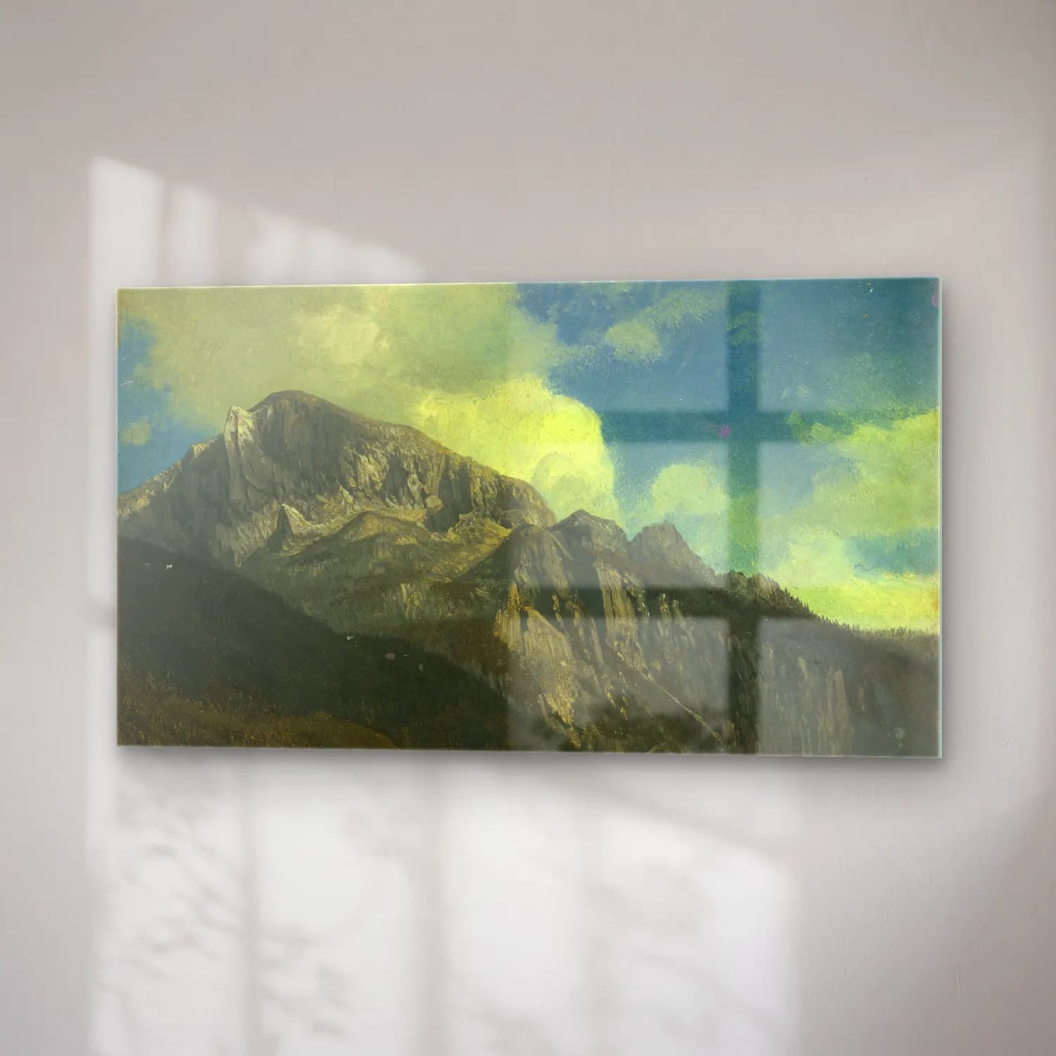 Albert Bierstadt – Mountains cam tablo — sağ açıdan görünüm
