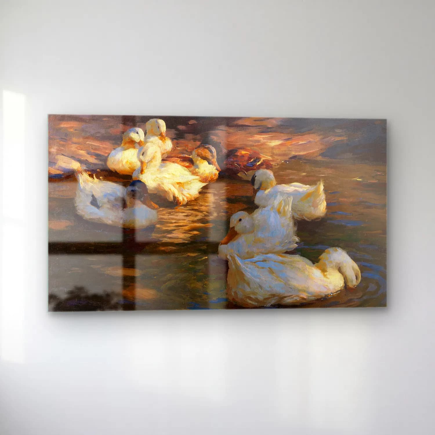 Alexander Koester – 9 Enten im Abendlicht cam tablo — sol açıdan görünüm