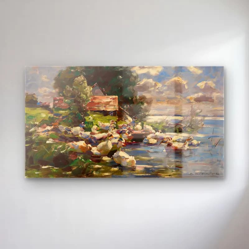 Alexander Koester – Enten am See cam tablo — Alexander Koester – Enten am See — empresyonist ördekler