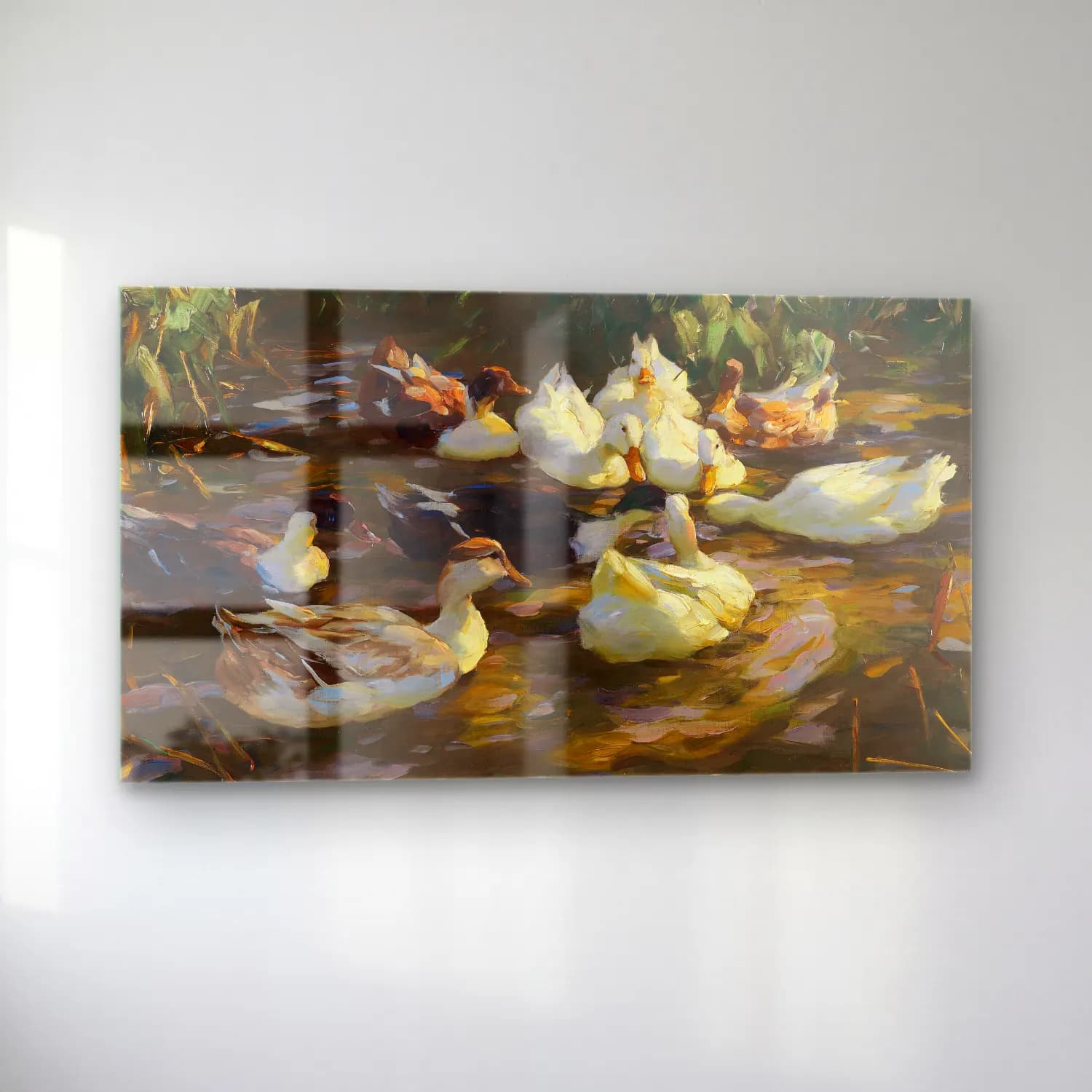 Alexander Koester – Enten im Teich (Enten am Bach) cam tablo — sol açıdan görünüm