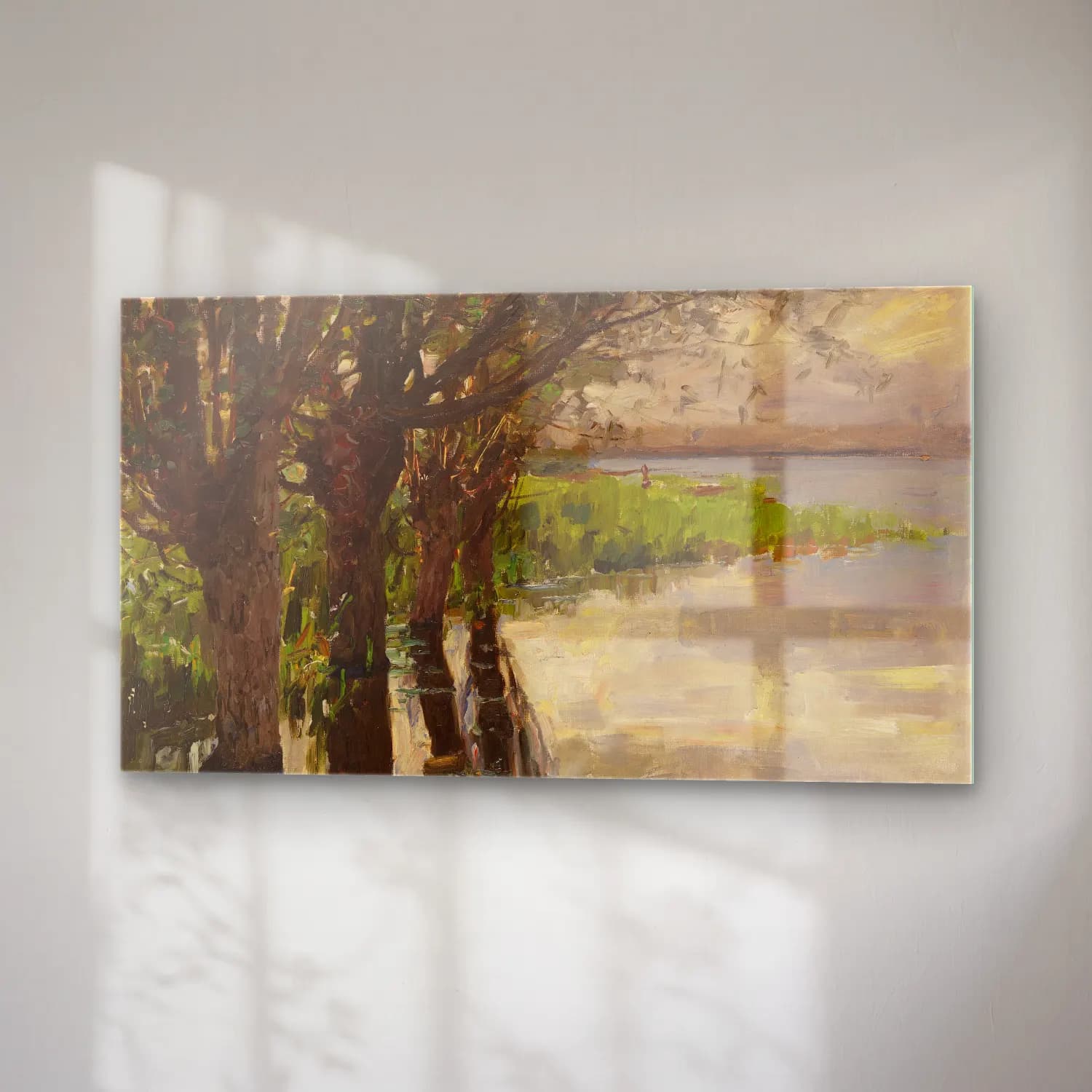 Alexander Koester – Reichenau, Weiden am See, Sonne cam tablo — sağ açıdan görünüm
