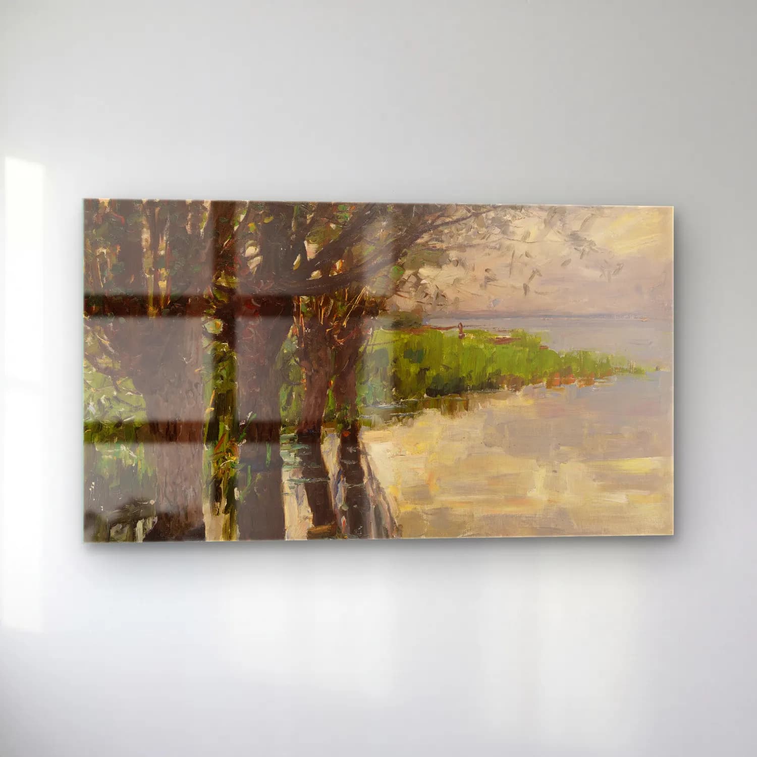 Alexander Koester – Reichenau, Weiden am See, Sonne cam tablo — sol açıdan görünüm