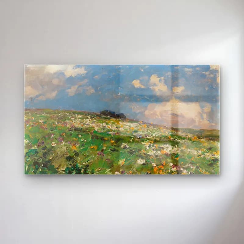 Alexander Koester – Sommerwiese cam tablo — Alexander Koester – Sommerwiese — empresyonist papatyalar