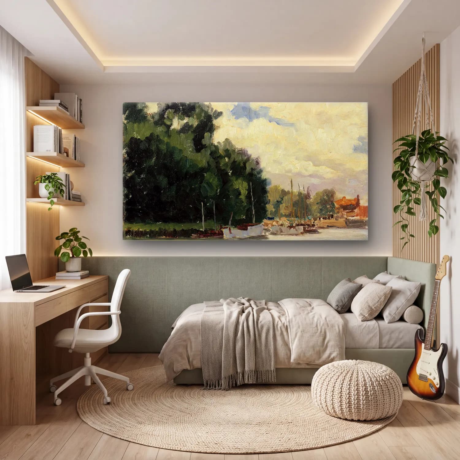 Alfred William Finch – Richmond, Thames cam tablo — genç odasında