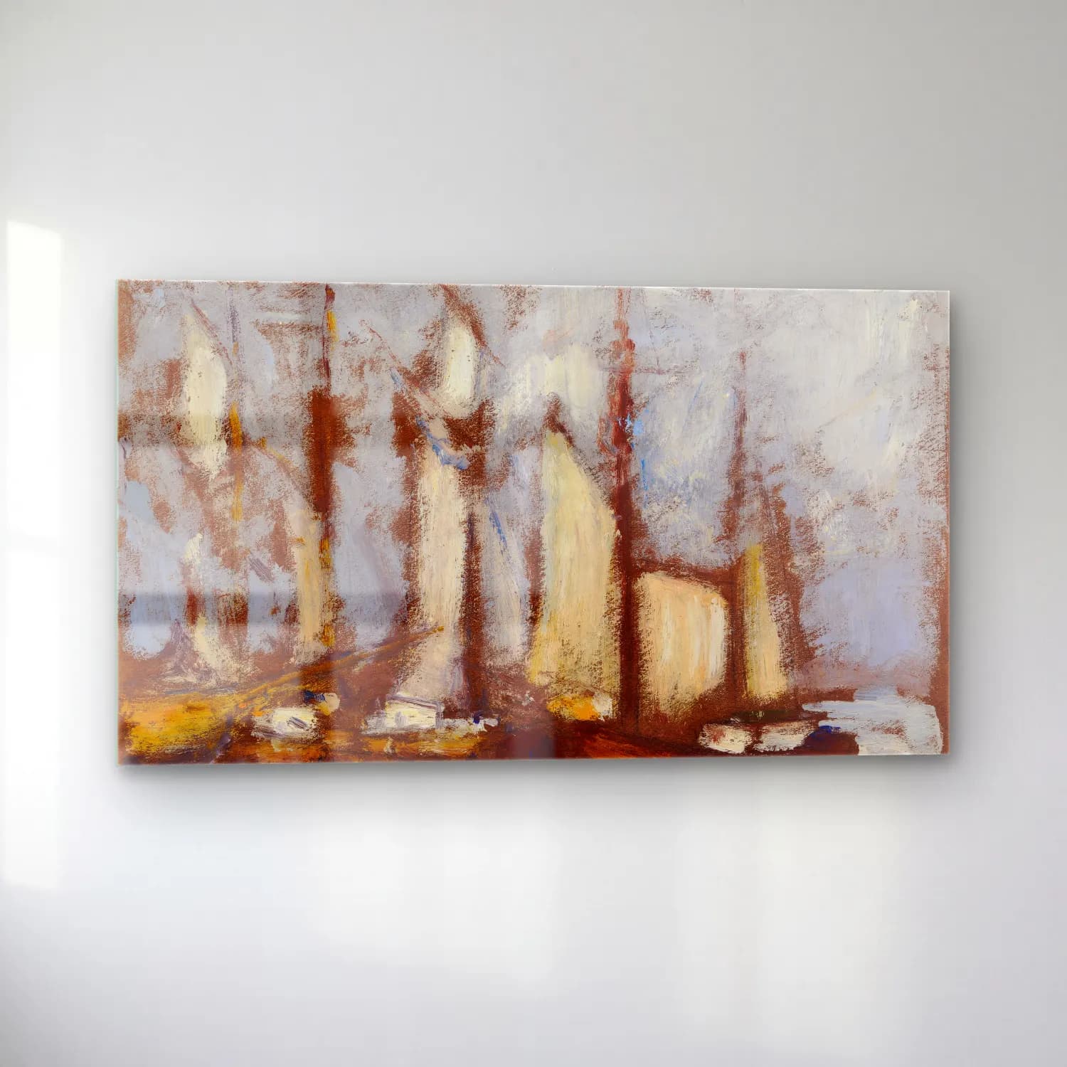 Alfred William Finch – Sailing Vessels cam tablo — sol açıdan görünüm
