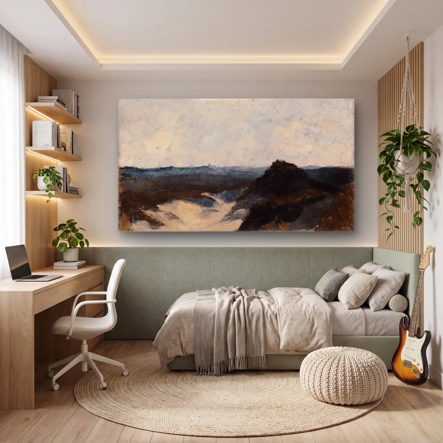 Alfred William Finch – Shore View, Knocke cam tablo — genç odasında