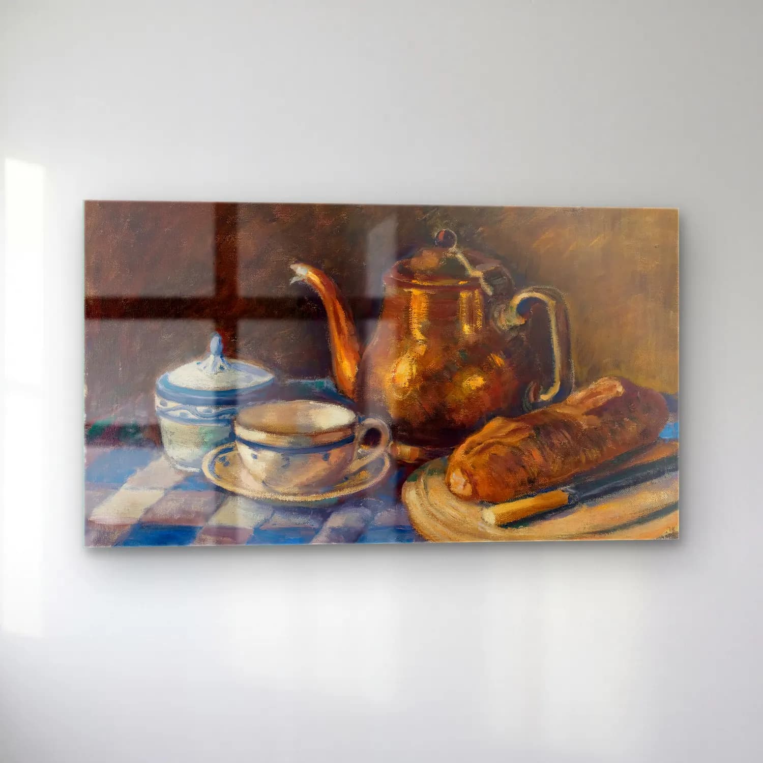 Alfred William Finch – Still Life – Pastel Tonlar cam tablo — sol açıdan görünüm