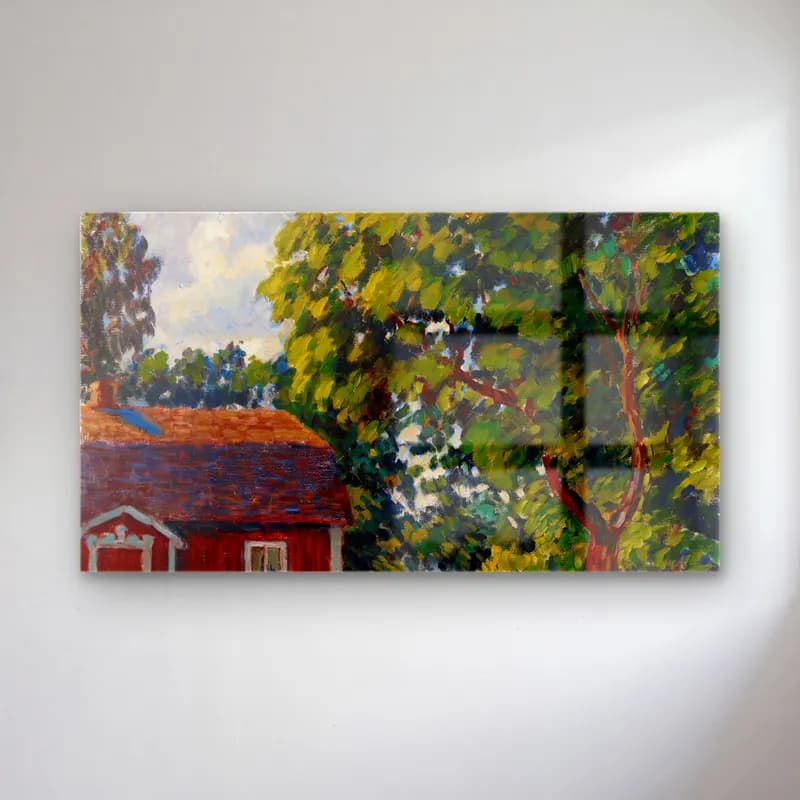 Alfred William Finch – Urajärven museo cam tablo — Alfred William Finch – Urajärven museo — empresyonist kır evi