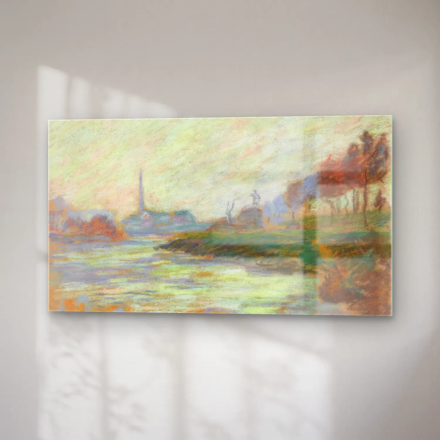 Armand Guillaumin – Confluent De La Marne Et De La Seine, Île De La France cam tablo — sağ açıdan görünüm