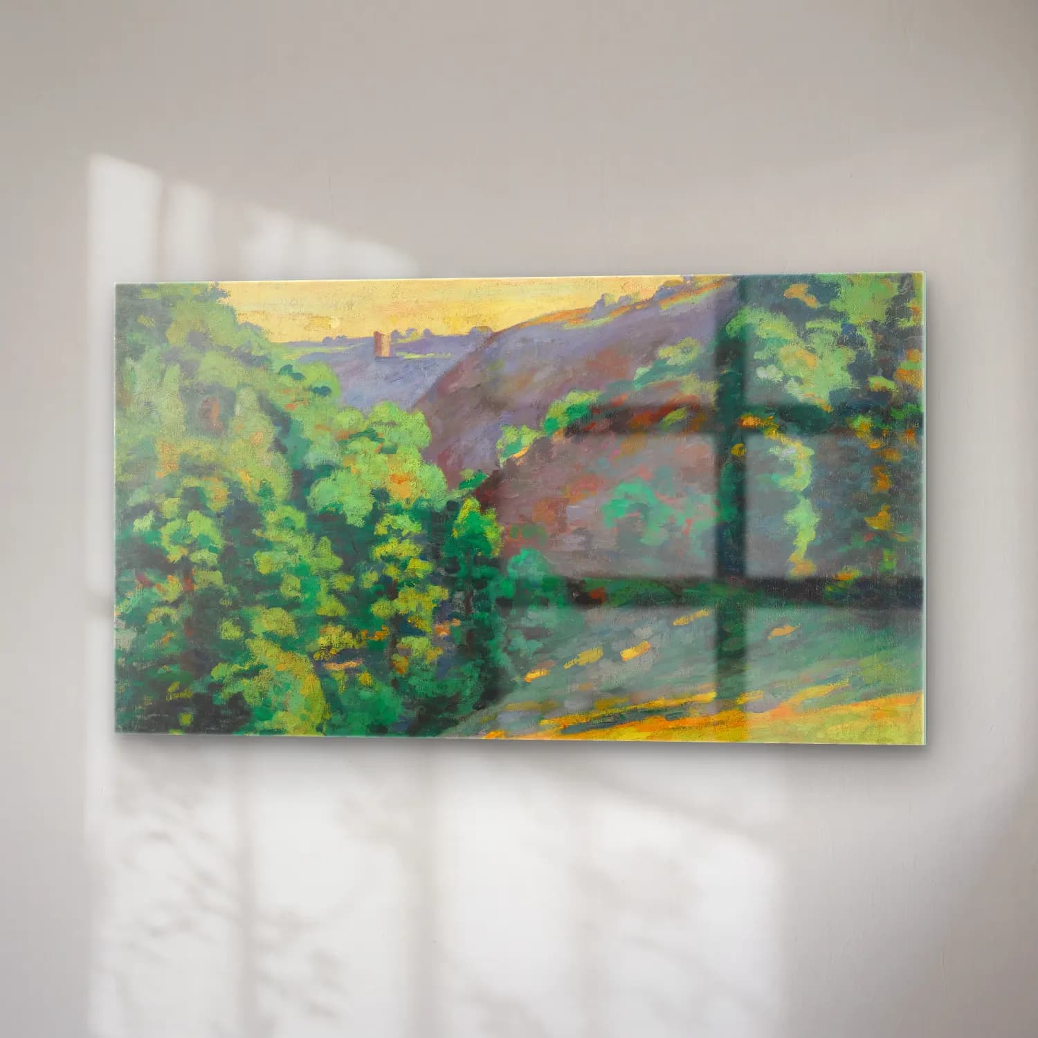 Armand Guillaumin – Crozant, Le Ravin De La Sedelle À La Folie (circa 1910) cam tablo — sağ açıdan görünüm