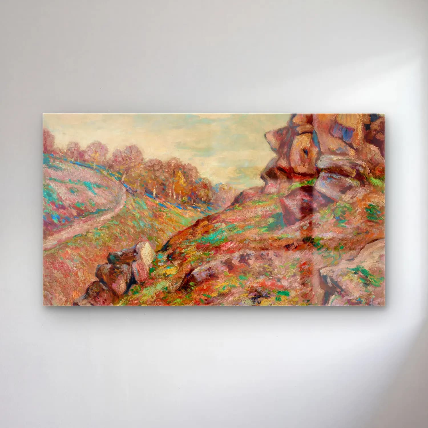 Armand Guillaumin – Hauteur de la Sédelle, paysage de la Creuse (circa 1895) cam tablo — Armand Guillaumin – Hauteur de la Sédelle, paysage de la Creuse (circa 1895) — empresyonist soyut manzara