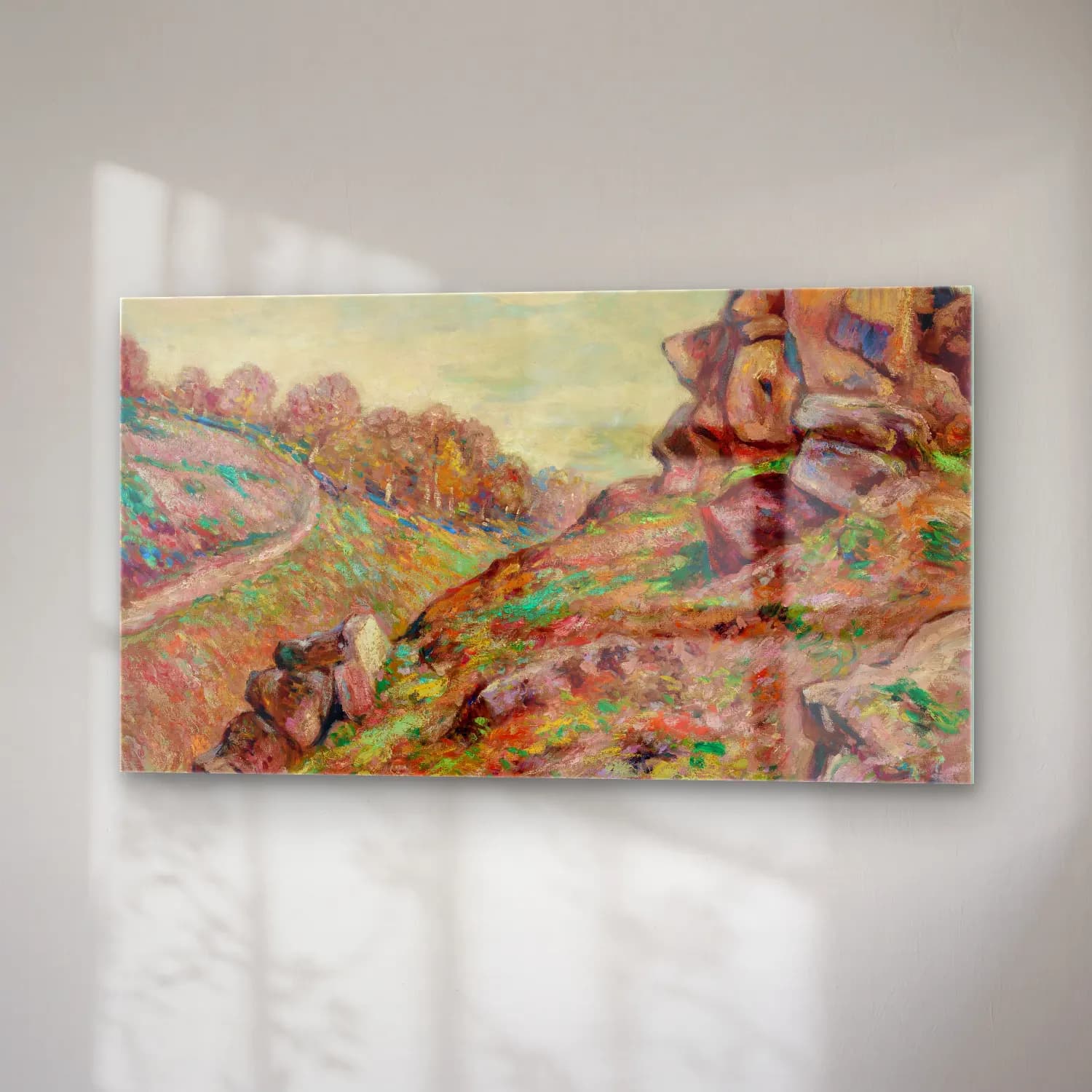 Armand Guillaumin – Hauteur de la Sédelle, paysage de la Creuse (circa 1895) cam tablo — sağ açıdan görünüm