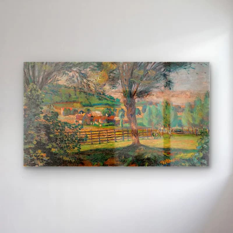 Armand Guillaumin – La Mare Aux Saules, Île-De-France cam tablo — Armand Guillaumin – La Mare Aux Saules, Île-De-France — empresyonist kır evi
