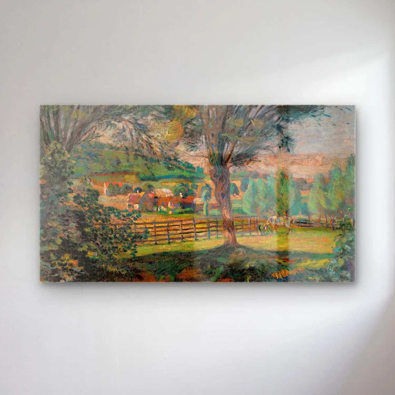 Armand Guillaumin – La Mare Aux Saules, Île-De-France cam tablo — Armand Guillaumin – La Mare Aux Saules, Île-De-France — empresyonist kır evi