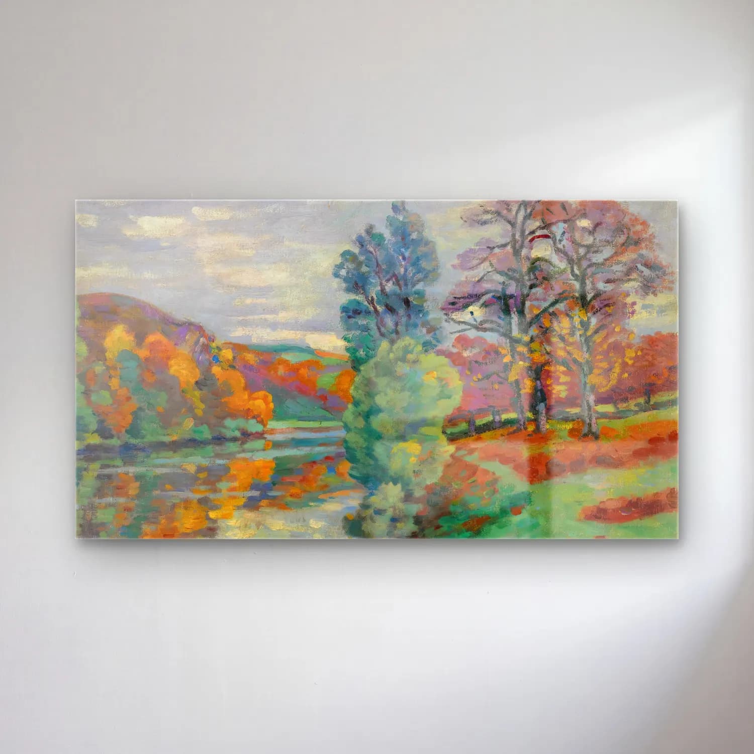 Armand Guillaumin – La Roche De L’echo, Crozant cam tablo — Armand Guillaumin – La Roche De L’echo, Crozant — empresyonist kırda nehir