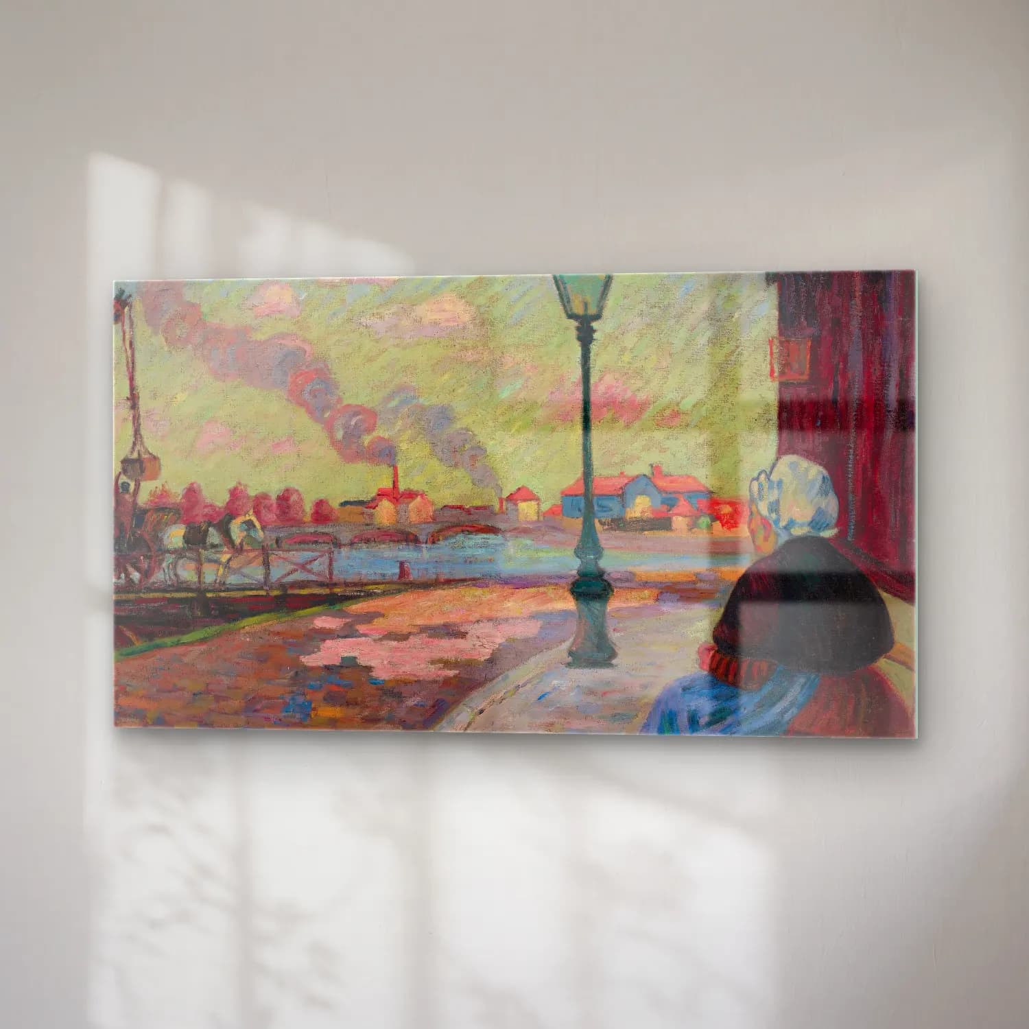Armand Guillaumin – La Seine À Charenton cam tablo — sağ açıdan görünüm
