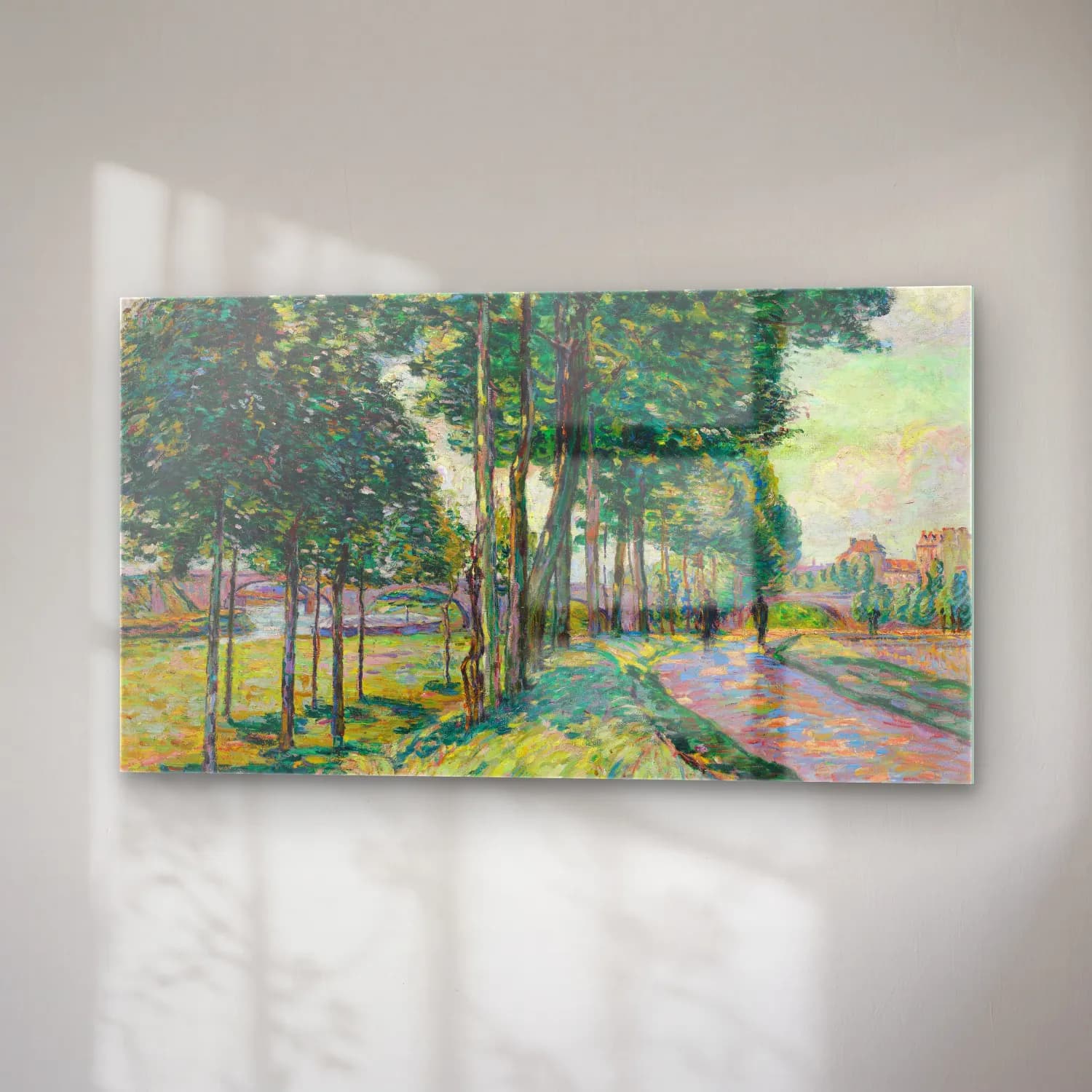 Armand Guillaumin – La Seine à Charenton (circa 1880) cam tablo — sağ açıdan görünüm