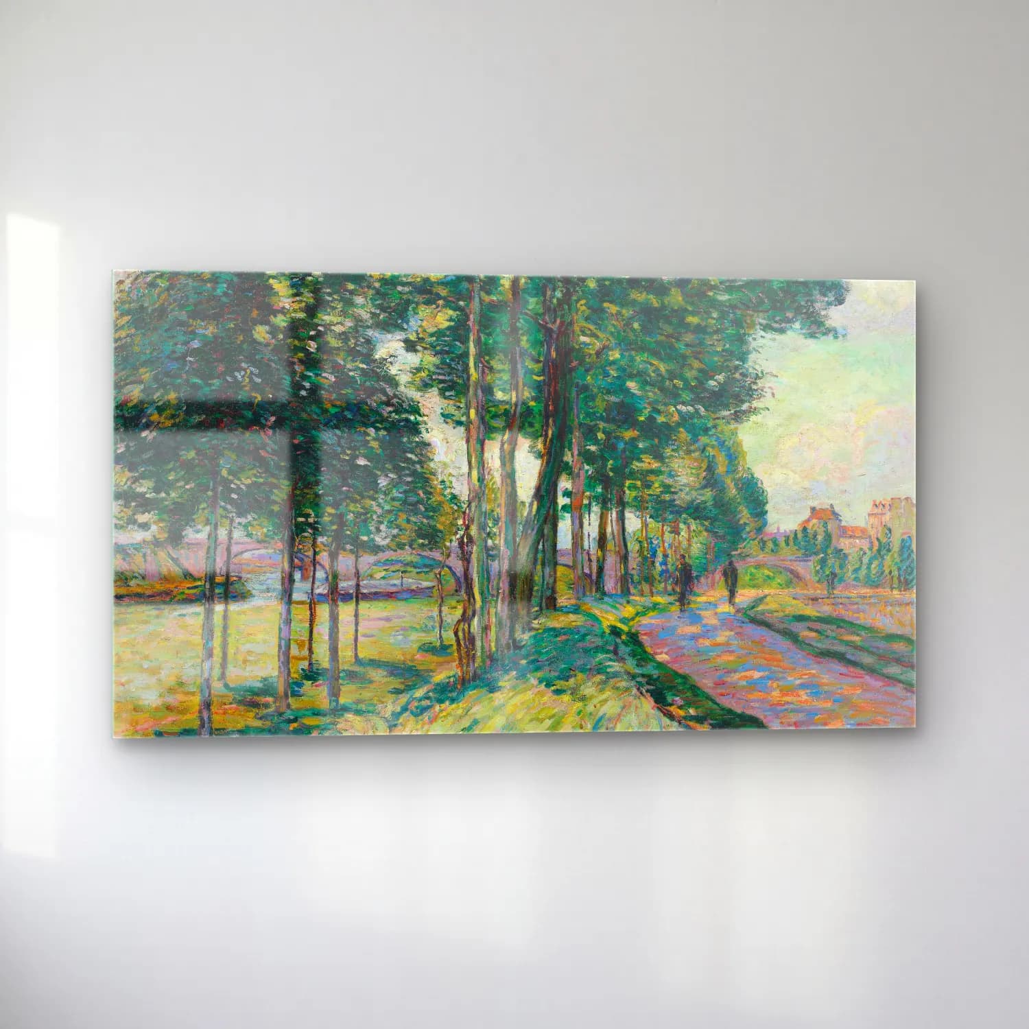 Armand Guillaumin – La Seine à Charenton (circa 1880) cam tablo — sol açıdan görünüm