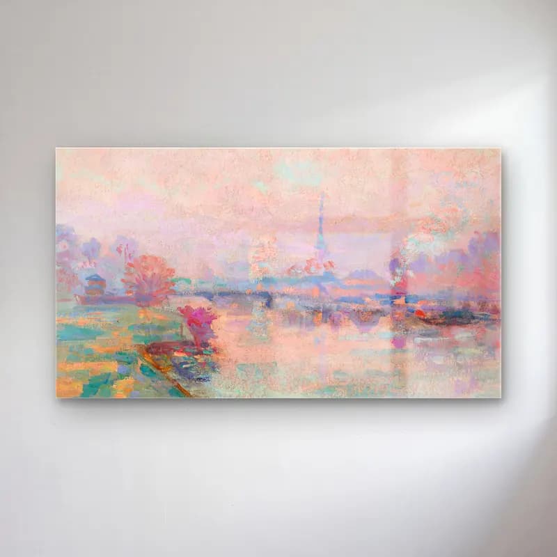 Armand Guillaumin – La Tour Eiffel à Paris (circa 1900) cam tablo — Armand Guillaumin – La Tour Eiffel à Paris (circa 1900) — empresyonist paris ve eyfel kulesi