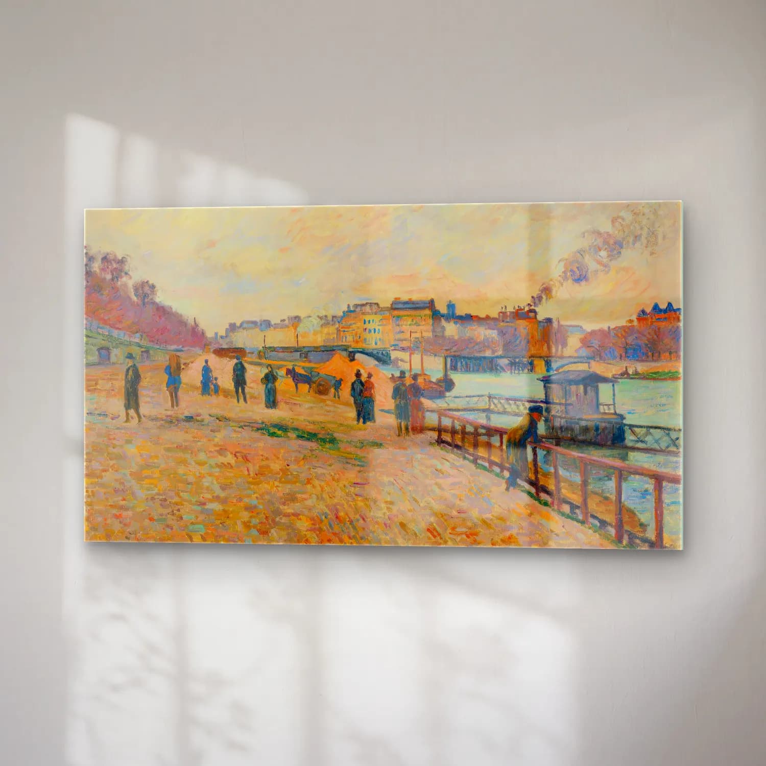 Armand Guillaumin – Le Pont Charraud, Creuse (circa 1898) cam tablo — sağ açıdan görünüm