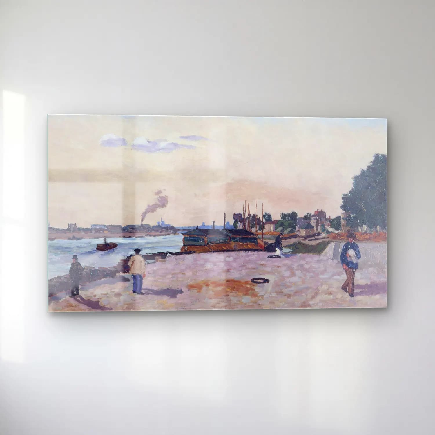 Armand Guillaumin – Le quai de Bercy cam tablo — sol açıdan görünüm