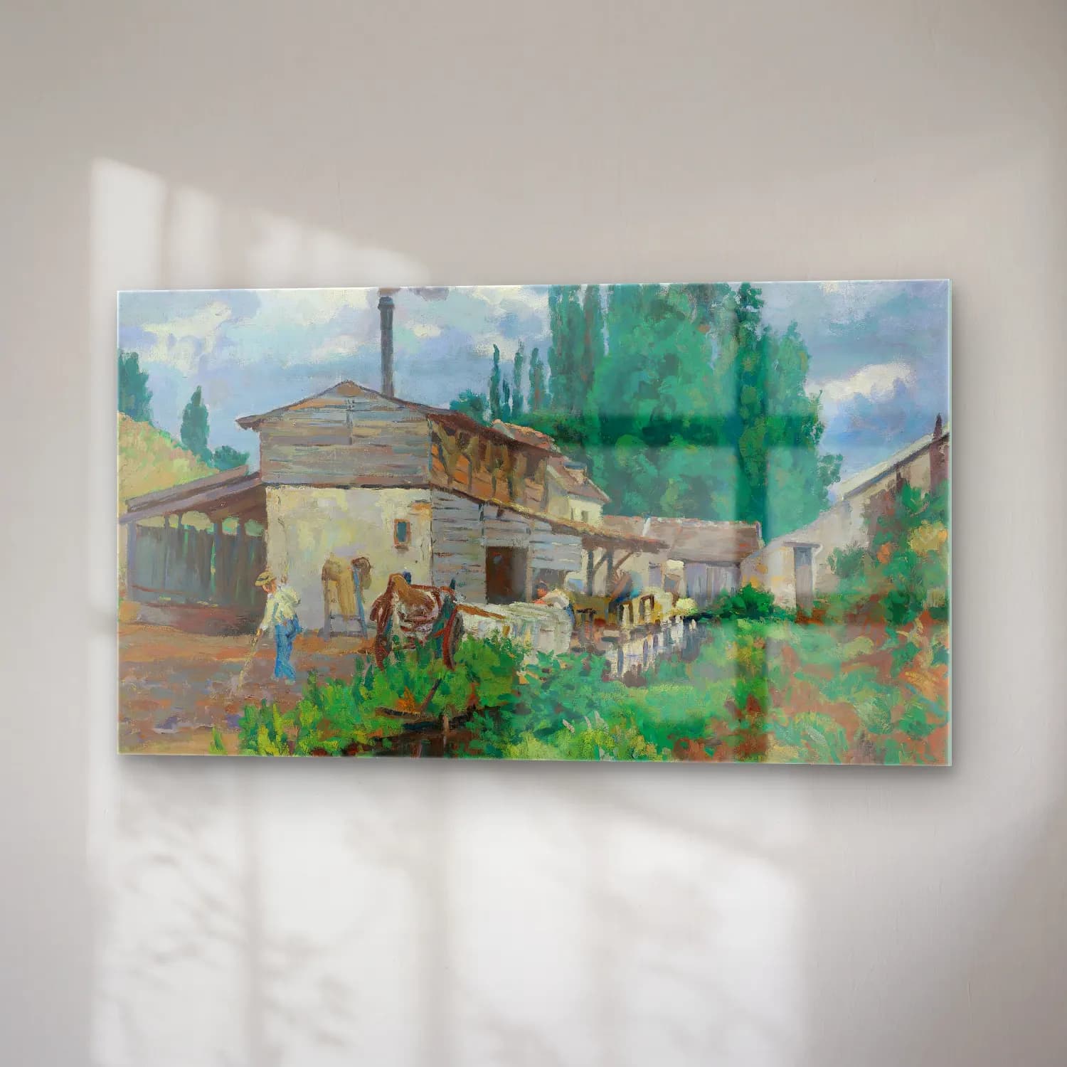 Armand Guillaumin – Les Bords De La Bièvre cam tablo — sağ açıdan görünüm