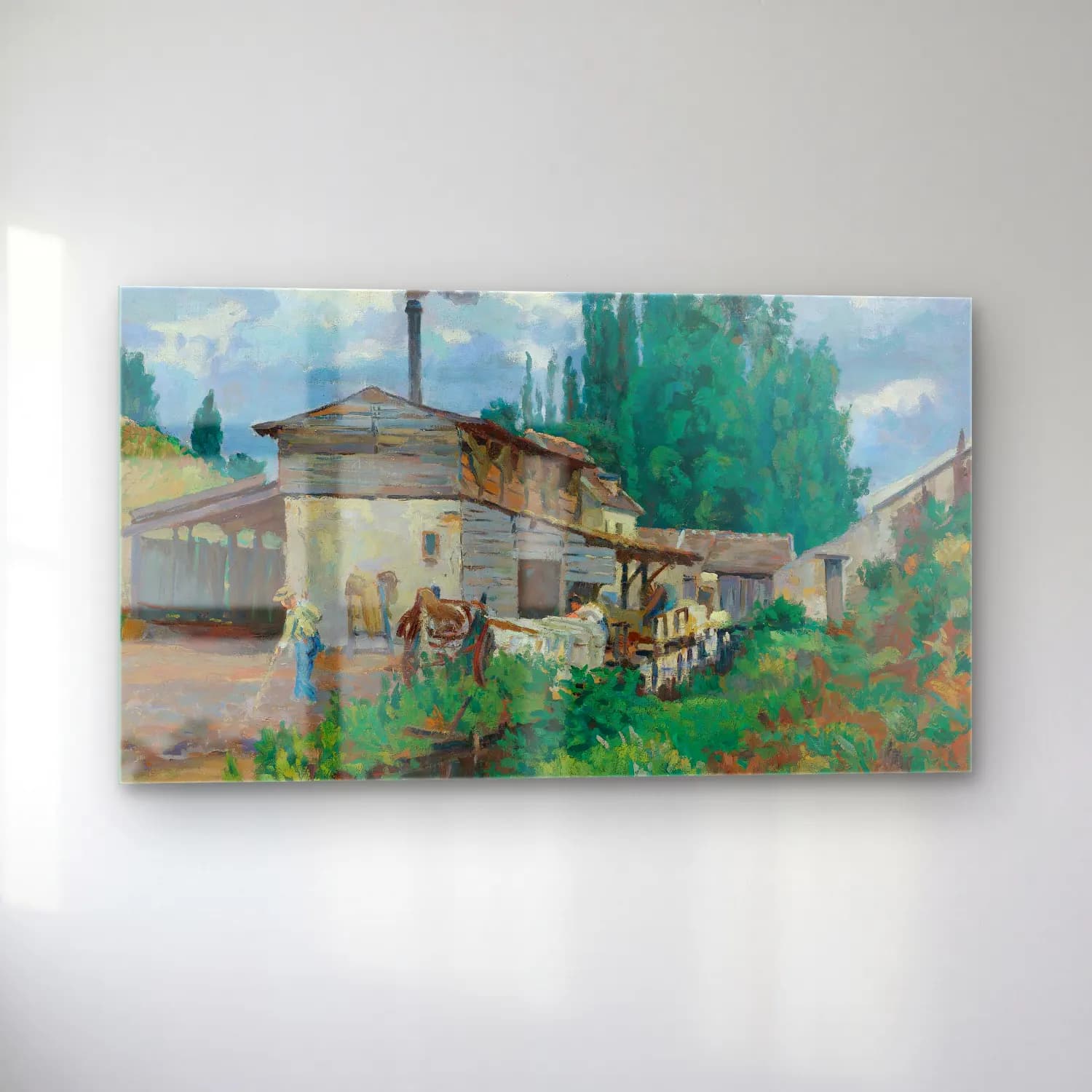 Armand Guillaumin – Les Bords De La Bièvre cam tablo — sol açıdan görünüm