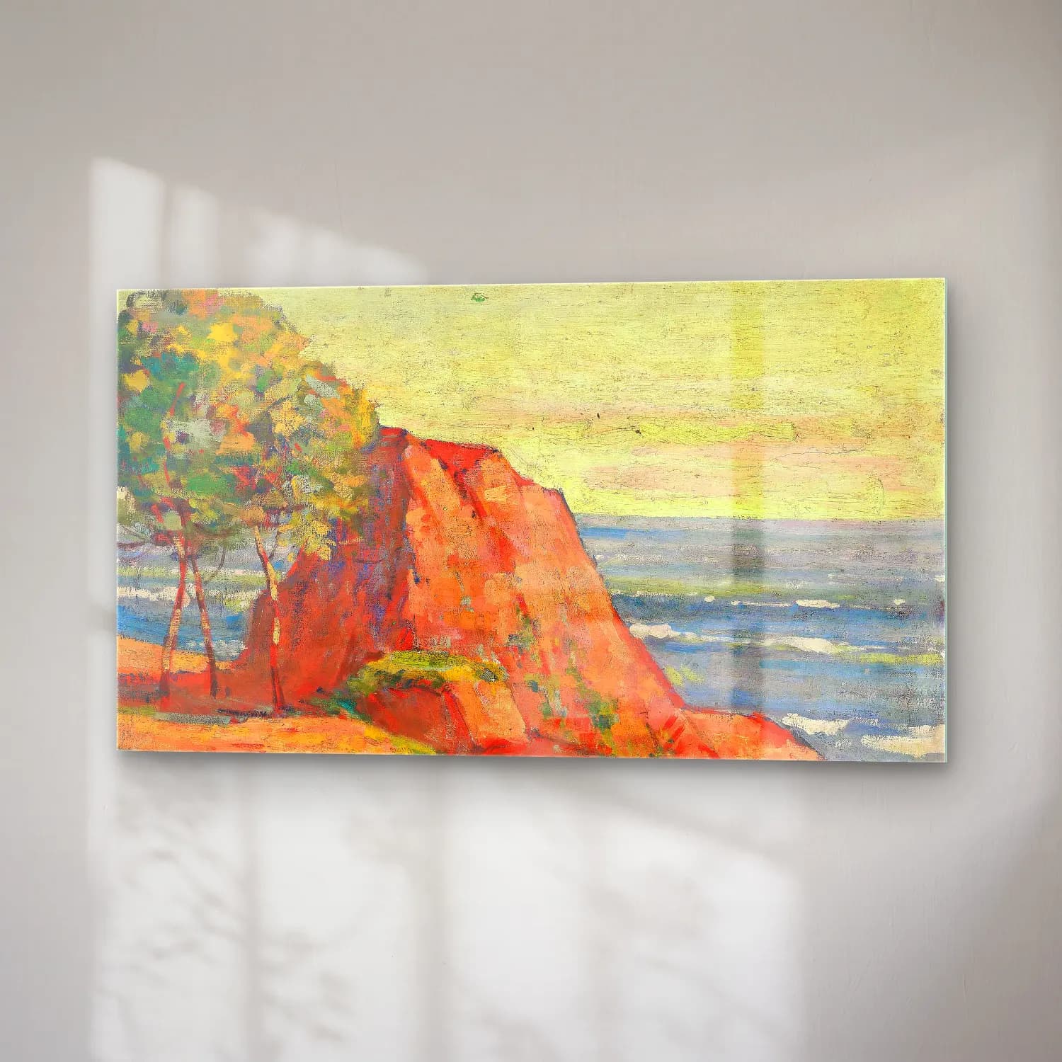Armand Guillaumin – Les roches rouges à Agay (circa 1915) cam tablo — sağ açıdan görünüm