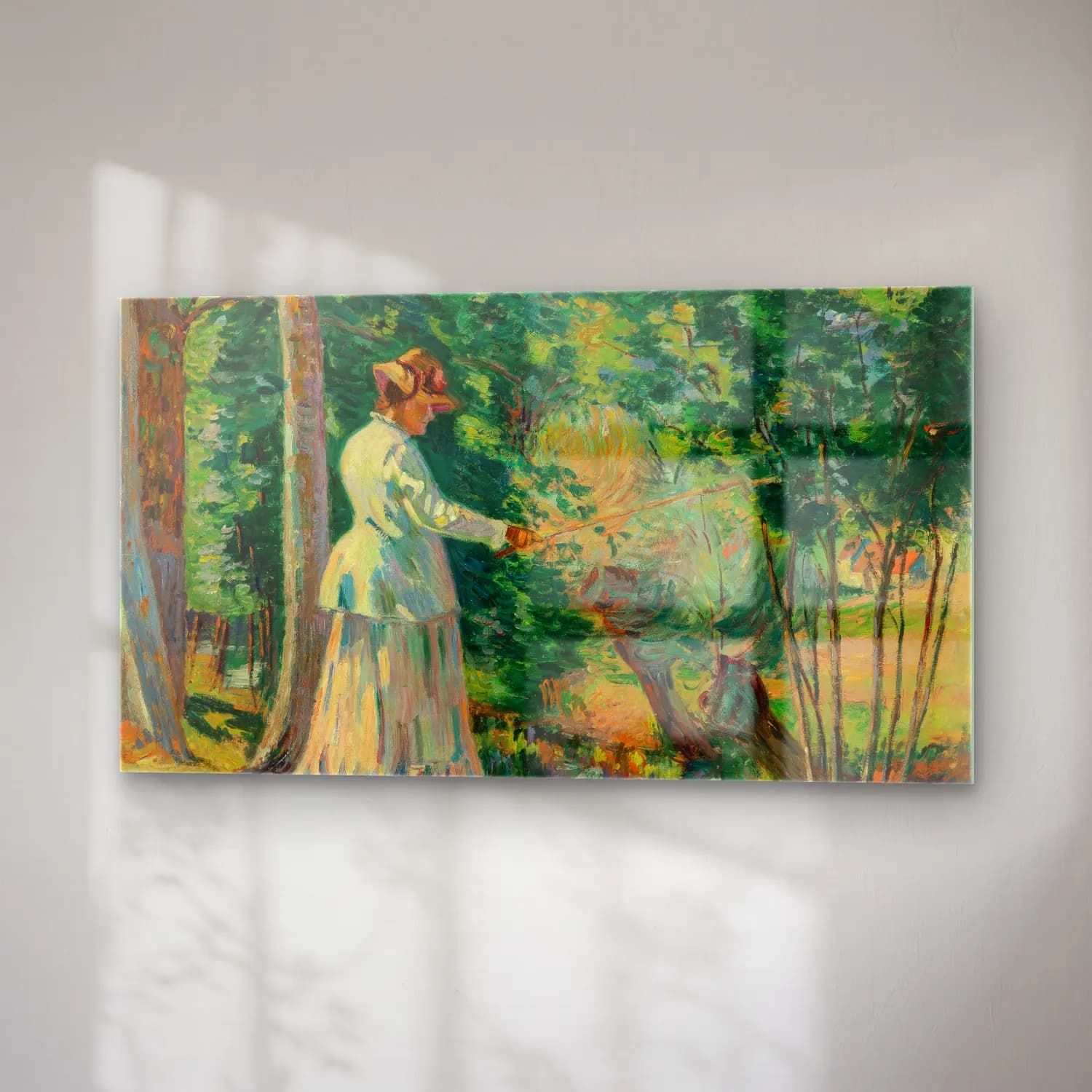 Armand Guillaumin – Madame Guillaumin (circa 1894) cam tablo — sağ açıdan görünüm