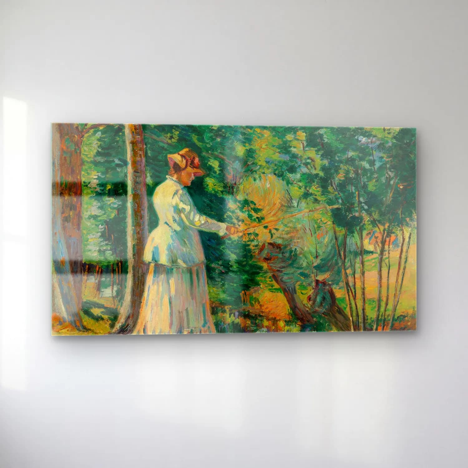 Armand Guillaumin – Madame Guillaumin (circa 1894) cam tablo — sol açıdan görünüm
