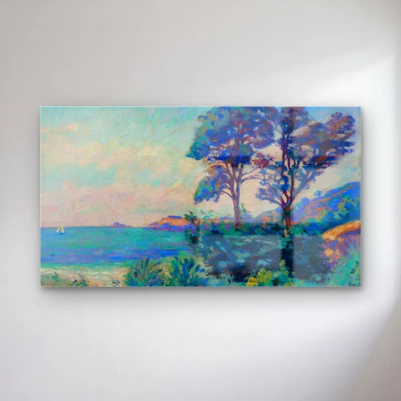 Armand Guillaumin – Marine À Saint-Palais (circa 1900) cam tablo — Armand Guillaumin – Marine À Saint-Palais (circa 1900) — empresyonist i̇talyan sahili