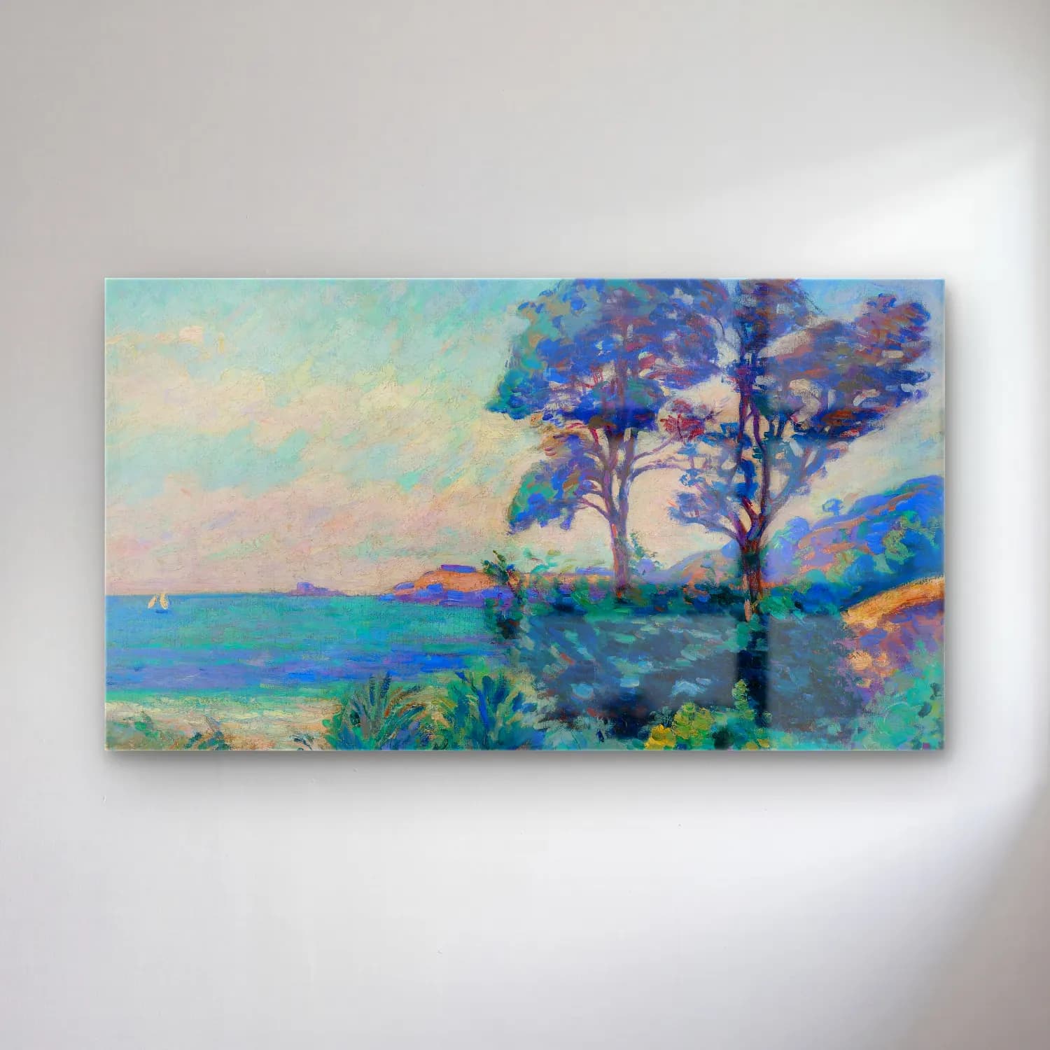 Armand Guillaumin – Marine À Saint-Palais (circa 1900) cam tablo — Armand Guillaumin – Marine À Saint-Palais (circa 1900) — empresyonist i̇talyan sahili