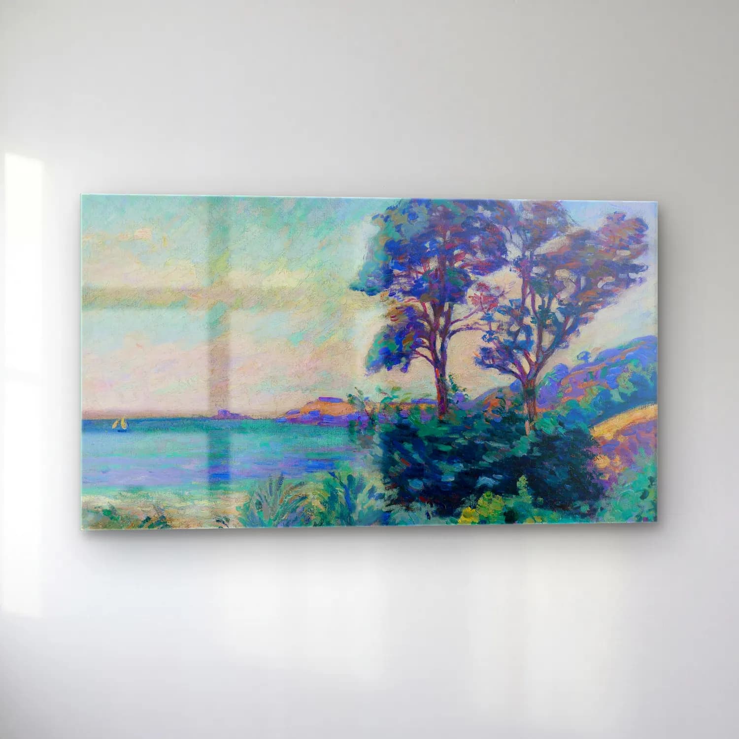 Armand Guillaumin – Marine À Saint-Palais (circa 1900) cam tablo — sol açıdan görünüm