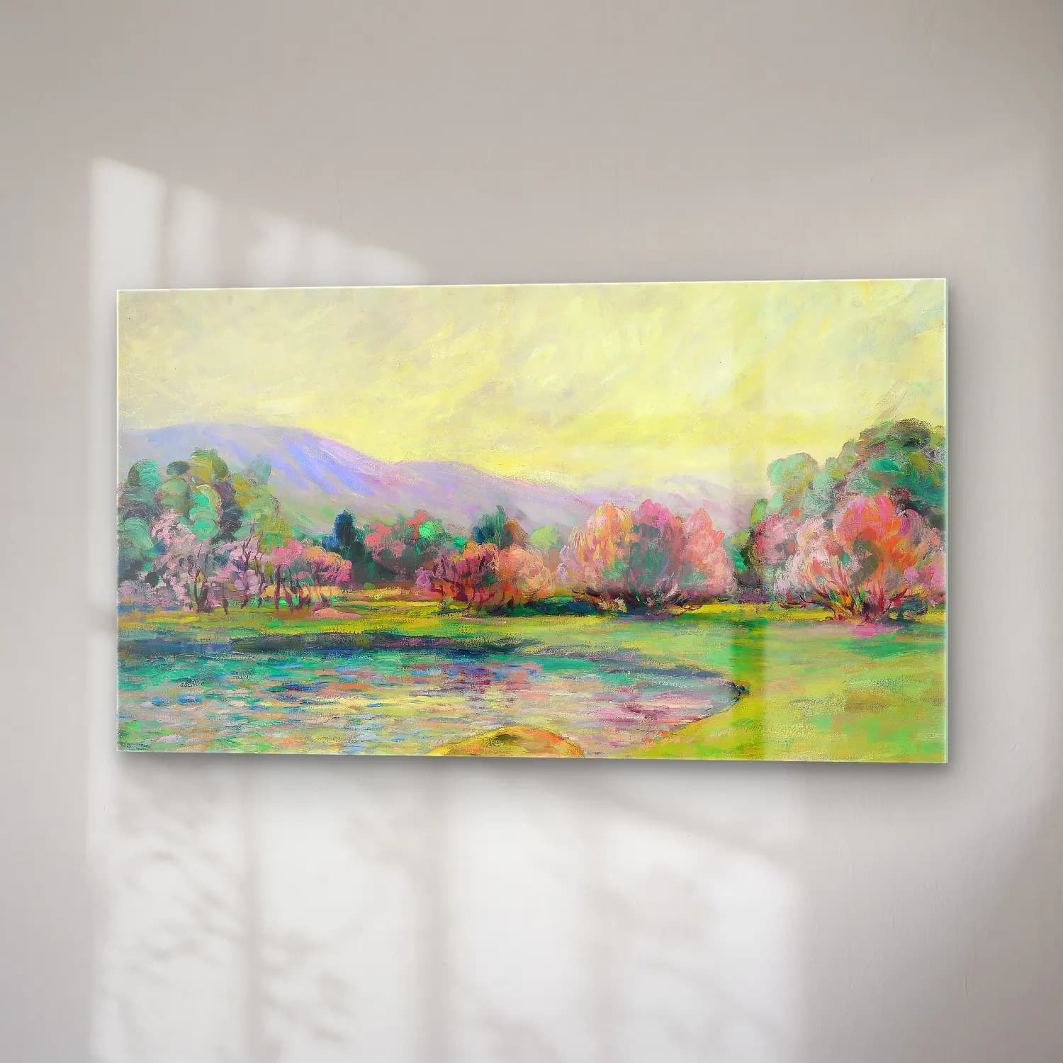 Armand Guillaumin – Paysage (circa 1910) cam tablo — sağ açıdan görünüm