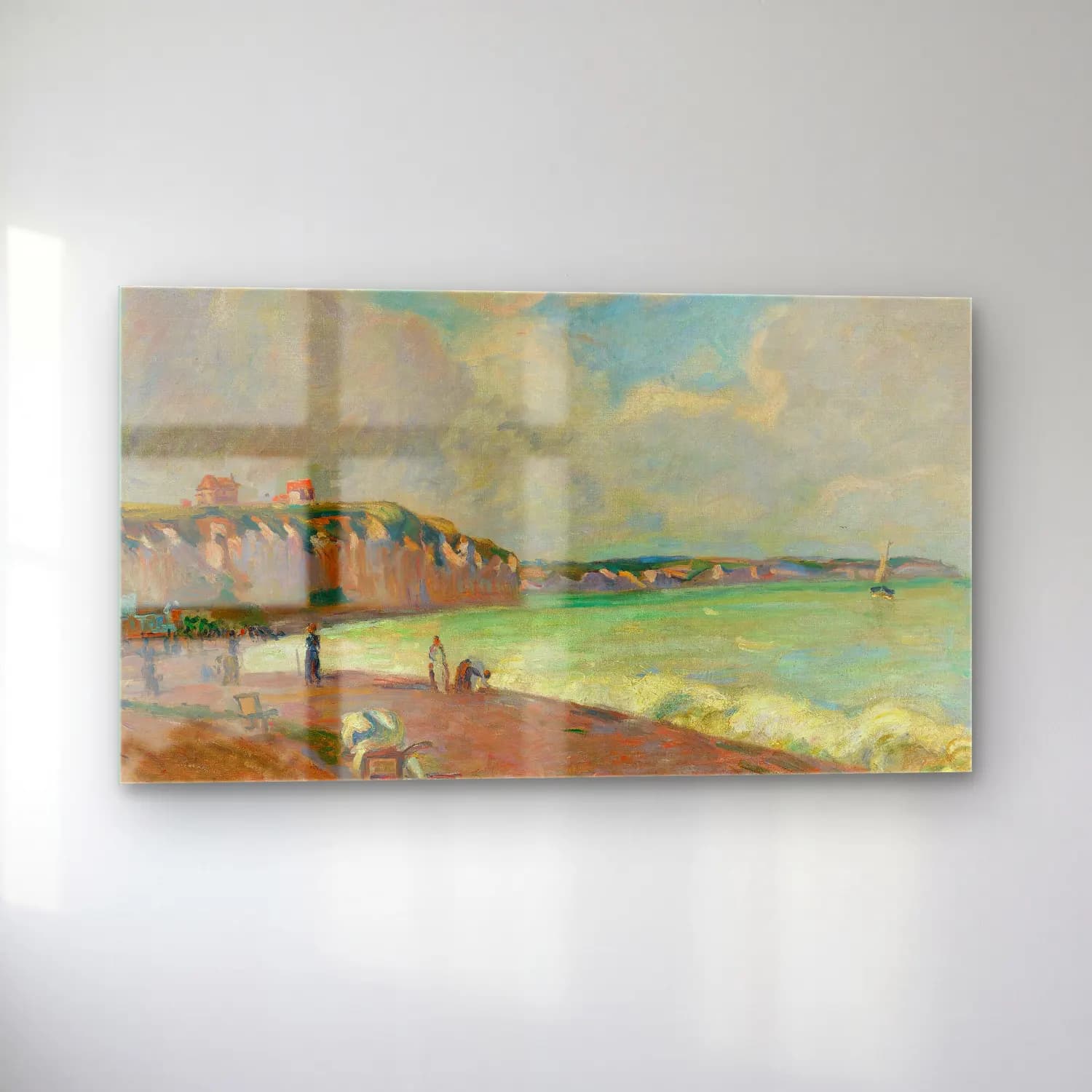 Armand Guillaumin – Paysage De La Manche (circa 1890) cam tablo — sol açıdan görünüm