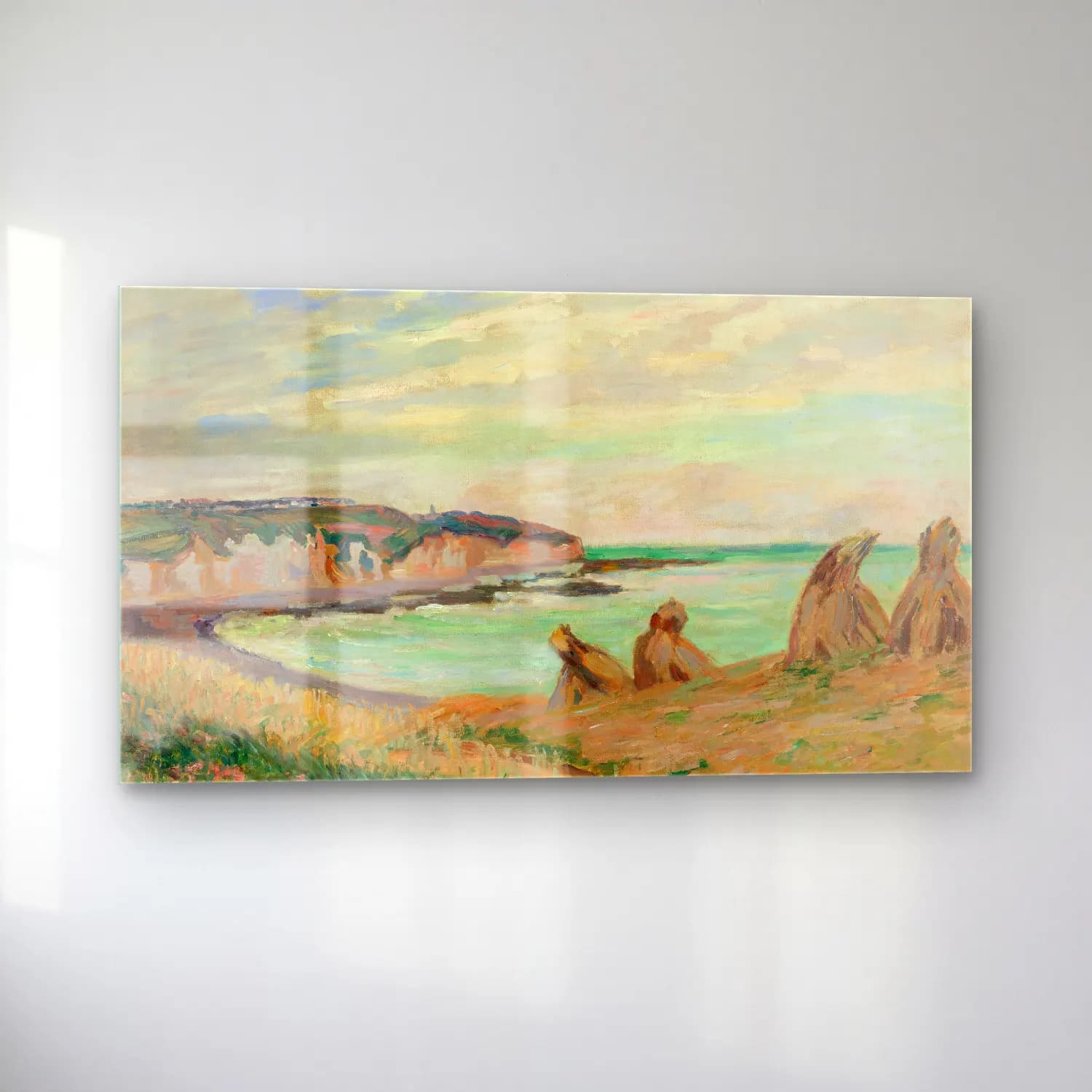 Armand Guillaumin – Paysage De La Manche (circa 1902) cam tablo — sol açıdan görünüm