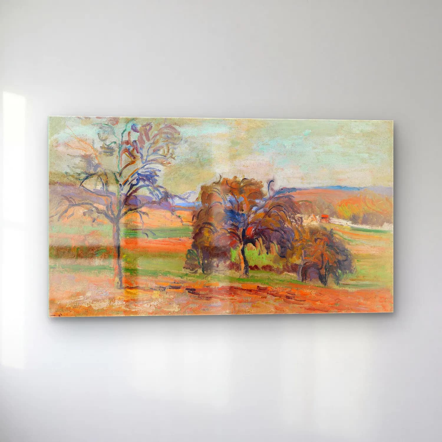 Armand Guillaumin – Paysage boisé cam tablo — sol açıdan görünüm
