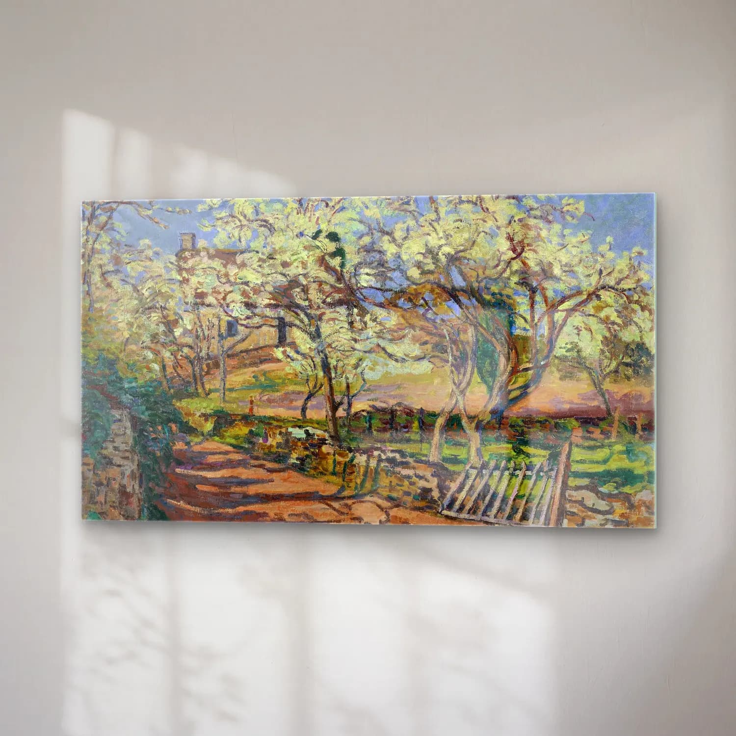Armand Guillaumin – Paysage de Printemps (circa 1891) cam tablo — sağ açıdan görünüm