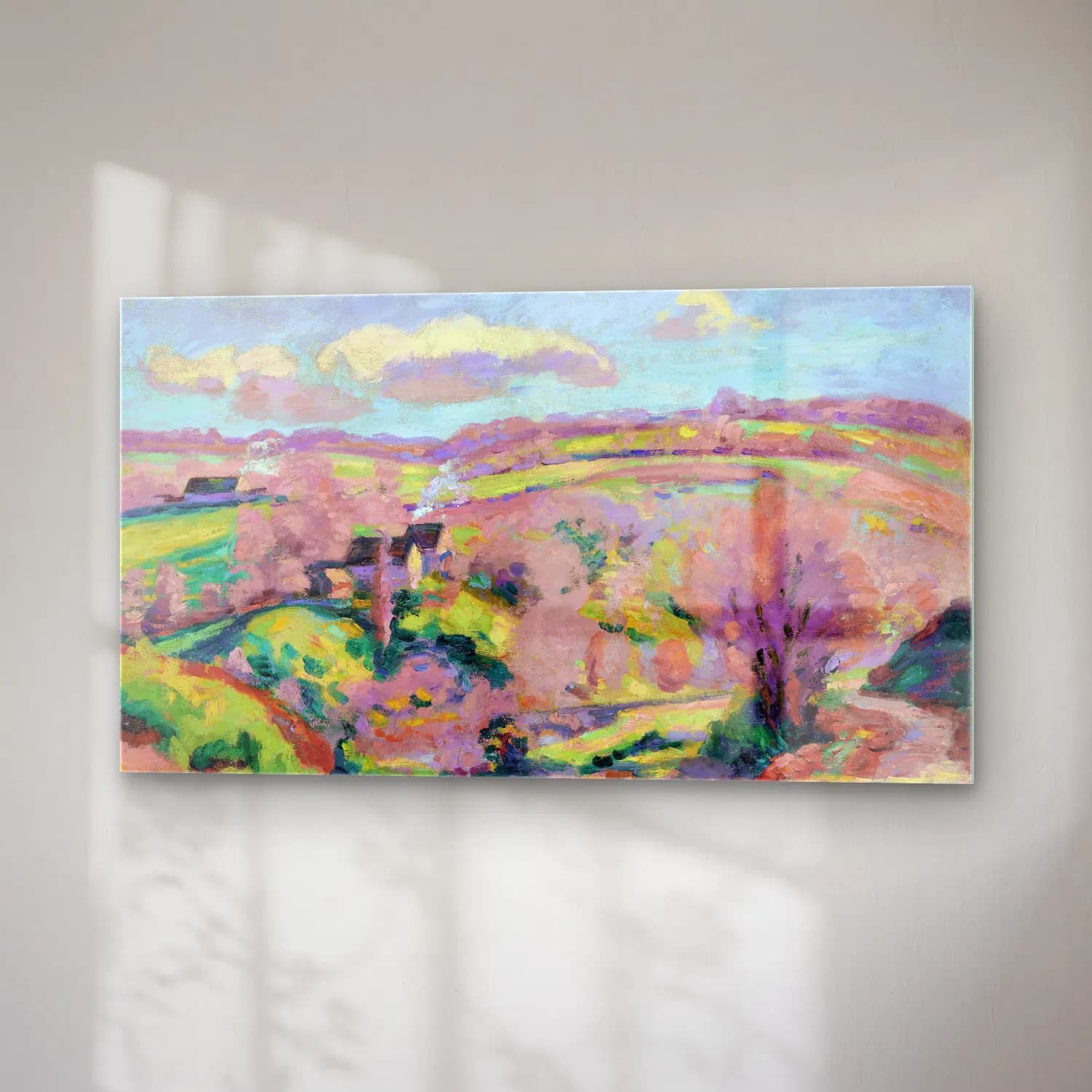 Armand Guillaumin – Paysage de la Creuse, au printemps (circa 1908) cam tablo — sağ açıdan görünüm
