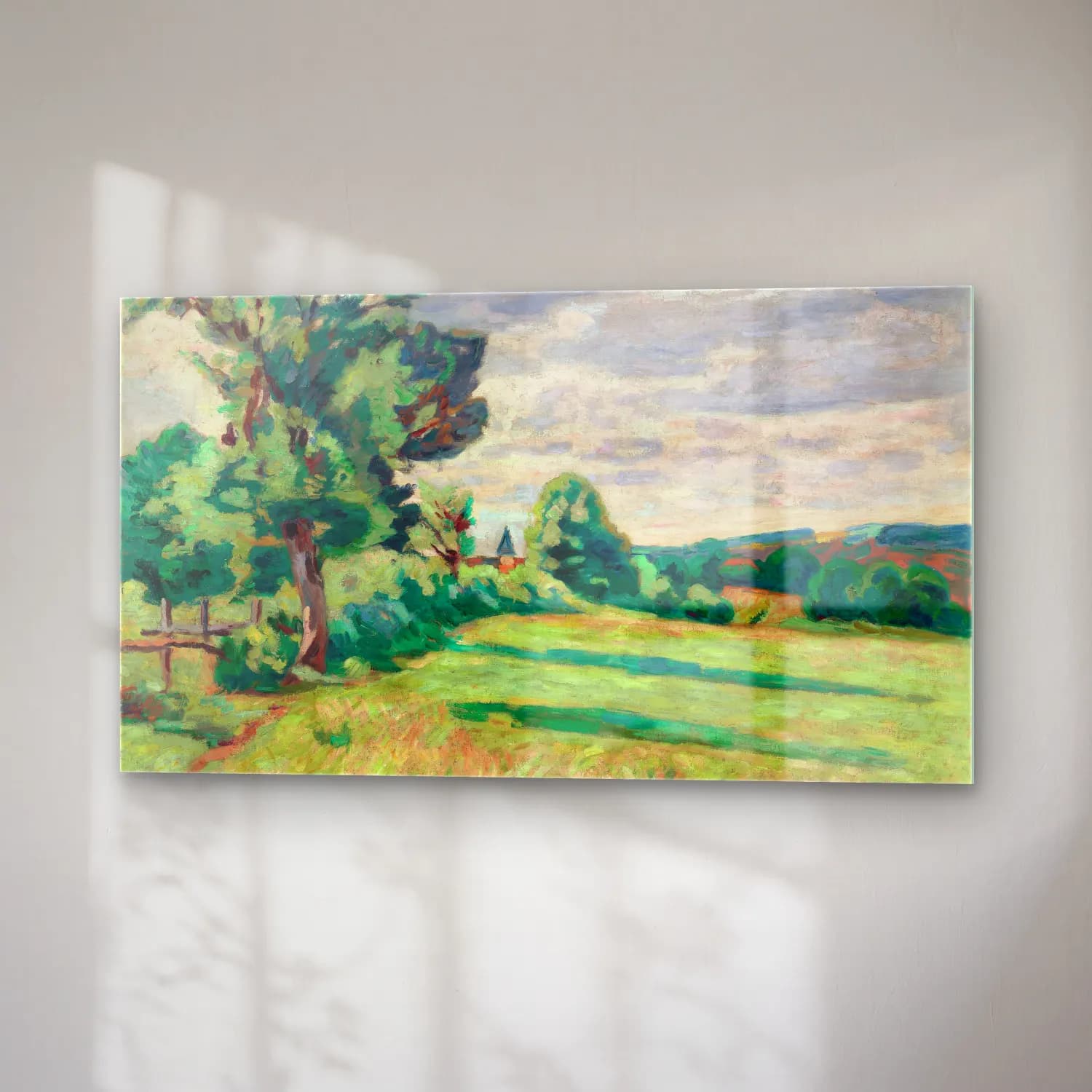 Armand Guillaumin – Pâturages des granges, Crozant cam tablo — sağ açıdan görünüm