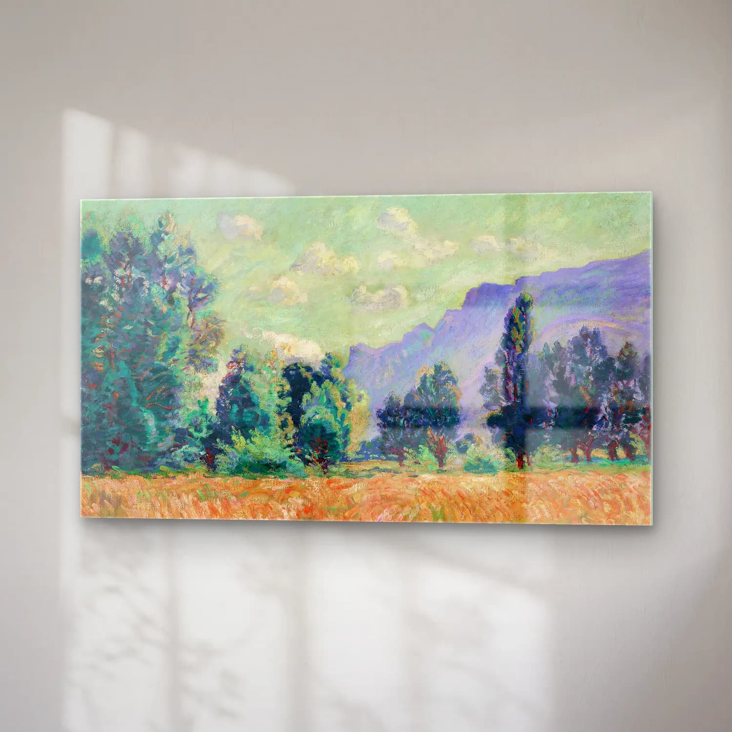 Armand Guillaumin – Pontcharra, Vallée de l’Isère, le Mont Granier dans le… cam tablo — sağ açıdan görünüm