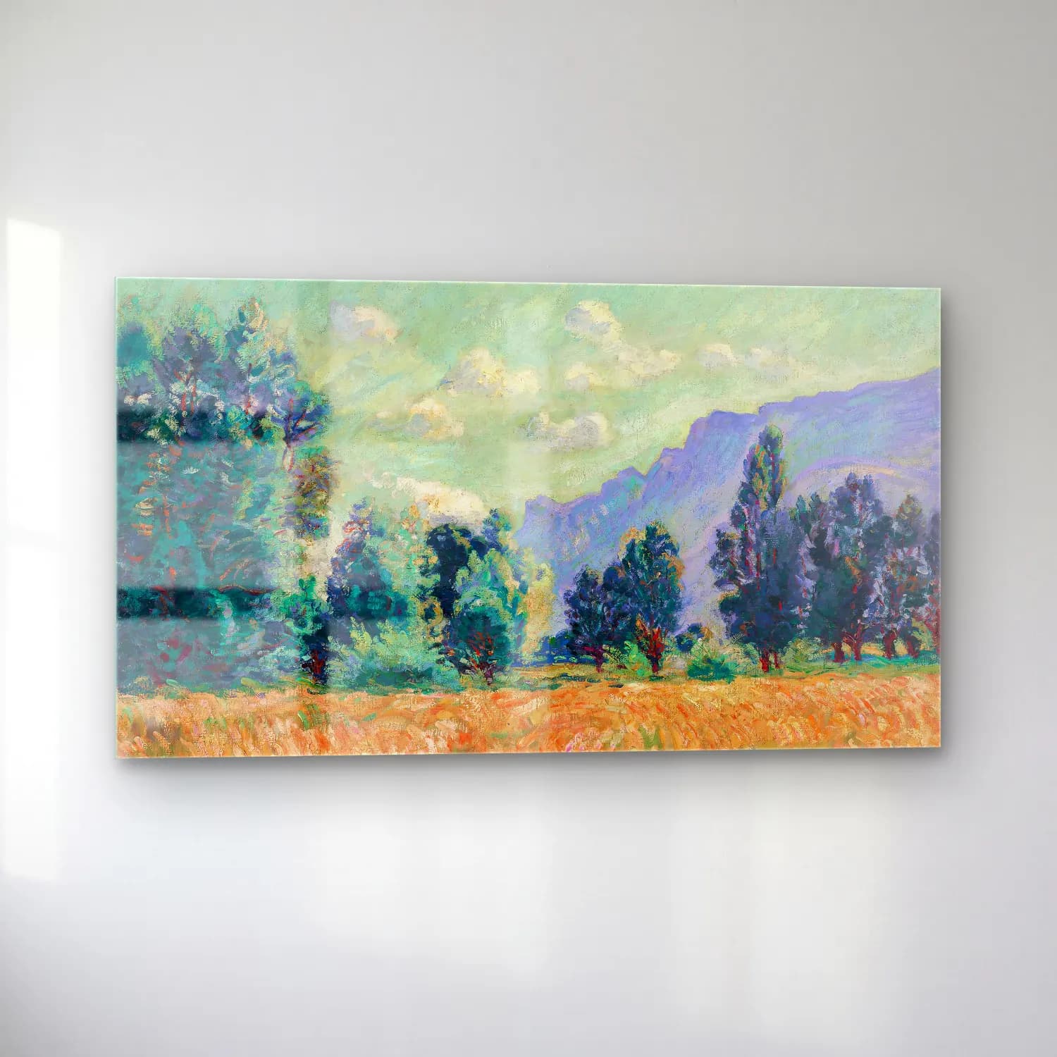 Armand Guillaumin – Pontcharra, Vallée de l’Isère, le Mont Granier dans le… cam tablo — sol açıdan görünüm
