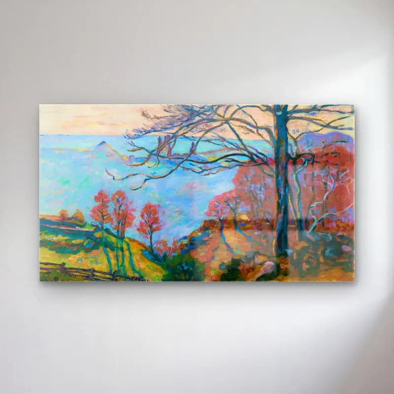 Armand Guillaumin – Quai Saint-Bernard, Paris cam tablo — Armand Guillaumin – Quai Saint-Bernard, Paris — empresyonist soyut manzara