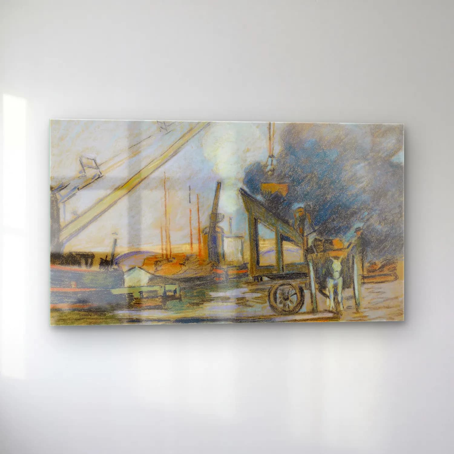 Armand Guillaumin – Quai de la Rapée, Paris cam tablo — sol açıdan görünüm