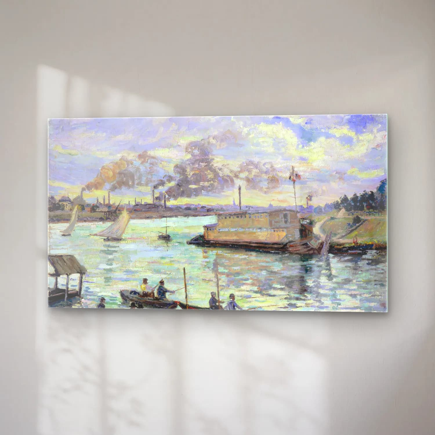 Armand Guillaumin – River Scene cam tablo — sağ açıdan görünüm