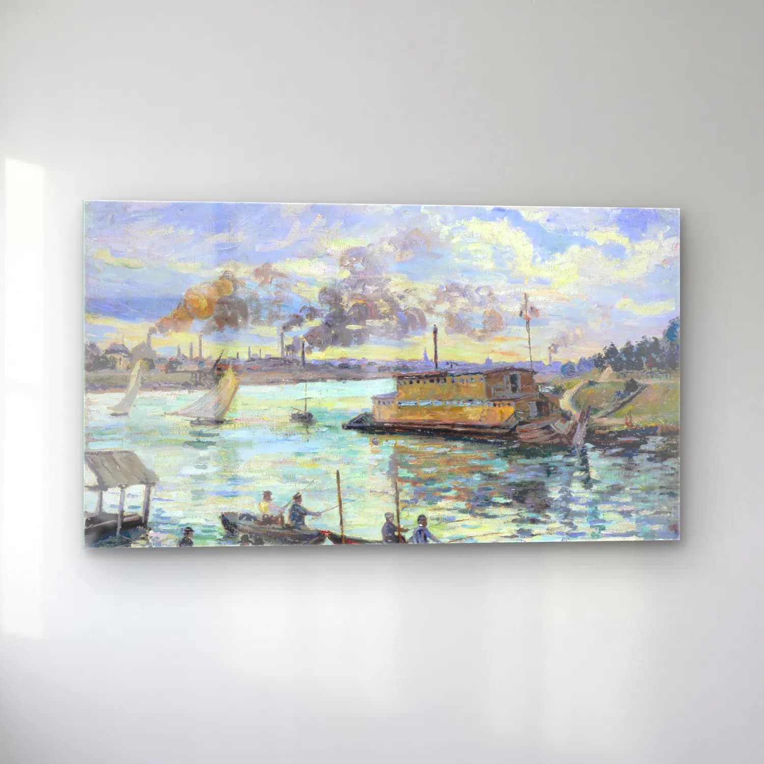 Armand Guillaumin – River Scene cam tablo — sol açıdan görünüm